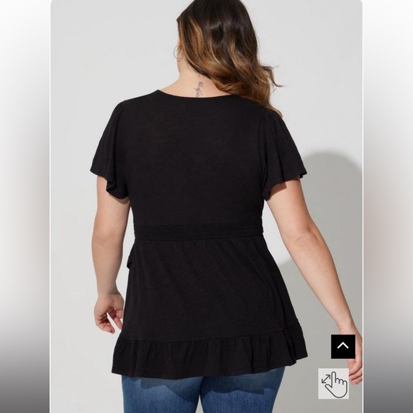 Torrid Cotton Wrap Top NWT - Picture 9 of 16